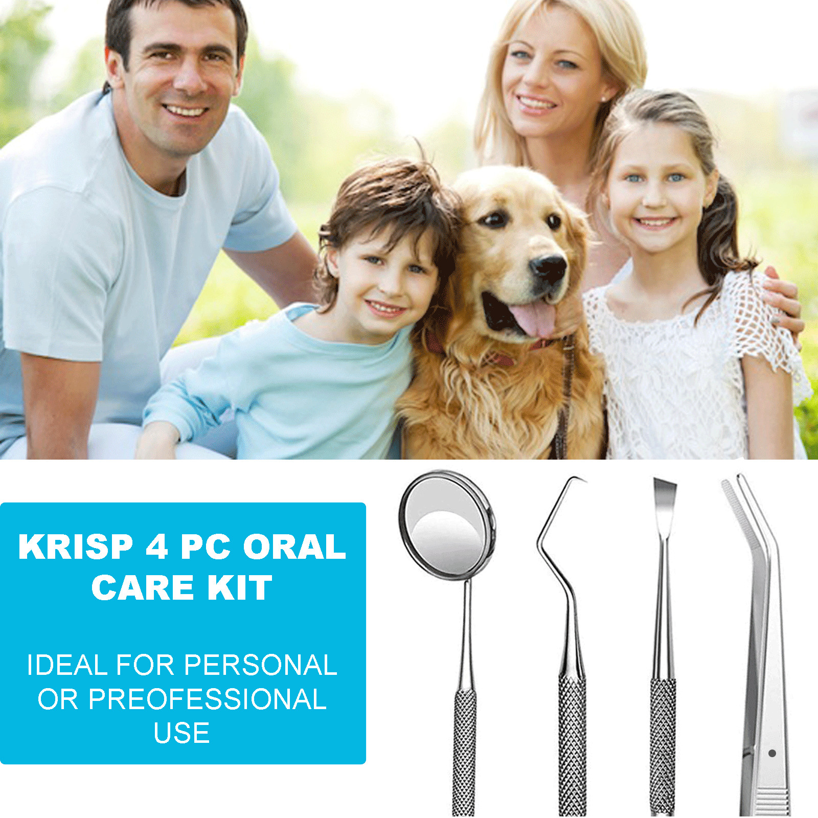 cuidado bucal limpieza dental blanqueamiento kit de dientes de dentista 4 PC Set