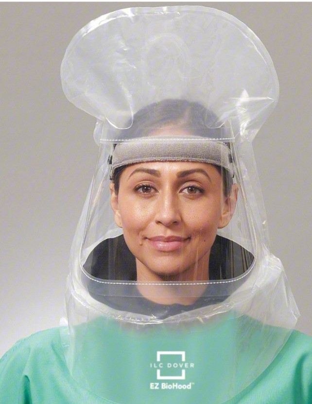 3 Pack ILC Dover Sentinel XL Respirator Hoods EZ-03 BioHood, Head Harness, PAPR