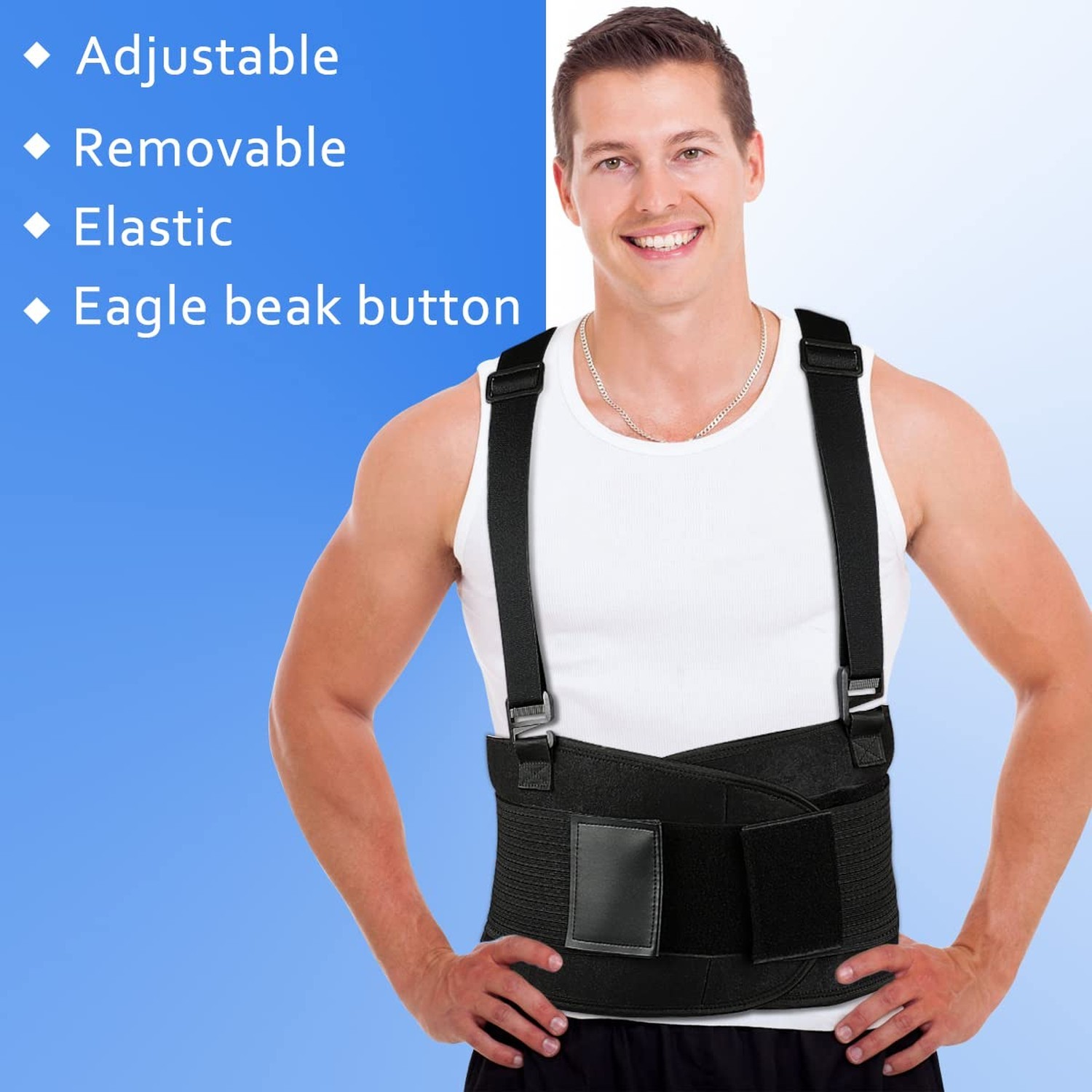 Back Brace Lumbar Back Support Belt for Women and Men – Lower Back Pain Relie…
