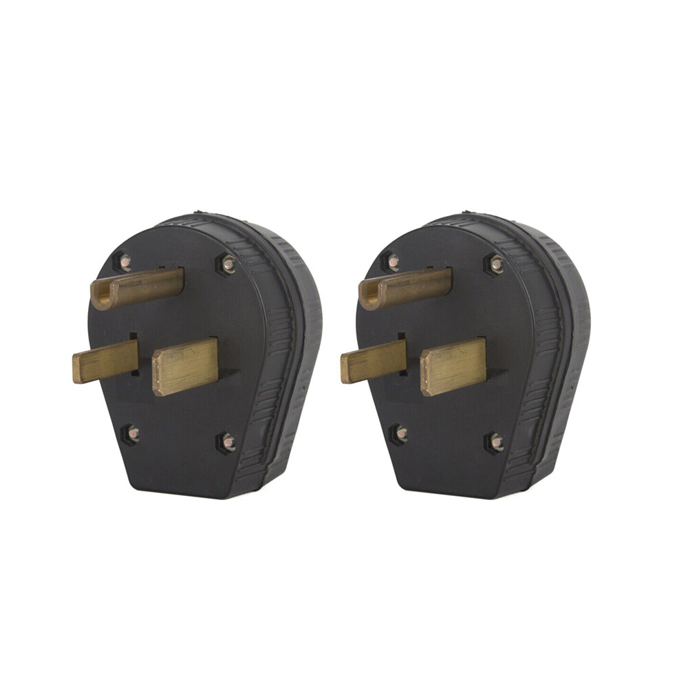 2X 220V Welder Dryer Power Plug 50 Amp 208 220 250 Volt Male Welding 6-50P Plug