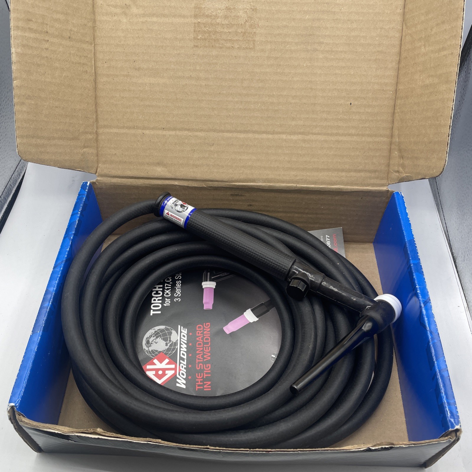 CK9 Air Cooled TIG Torch Kit Flex 125A 12.5′ 1-Pc Super-Flex CK9-12-RSF FX new