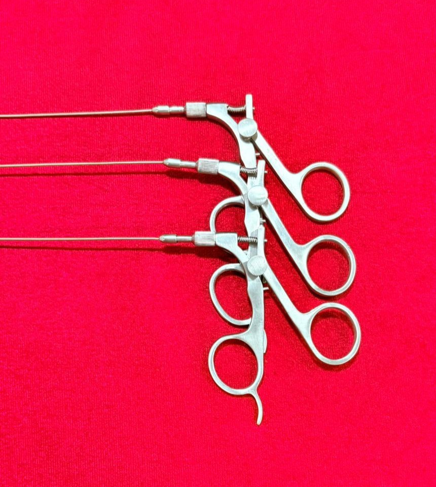 3pc-Hysteroscopy Flexible Scissor/Biopsy/Alligator 5fr 40cm Reusable Instruments