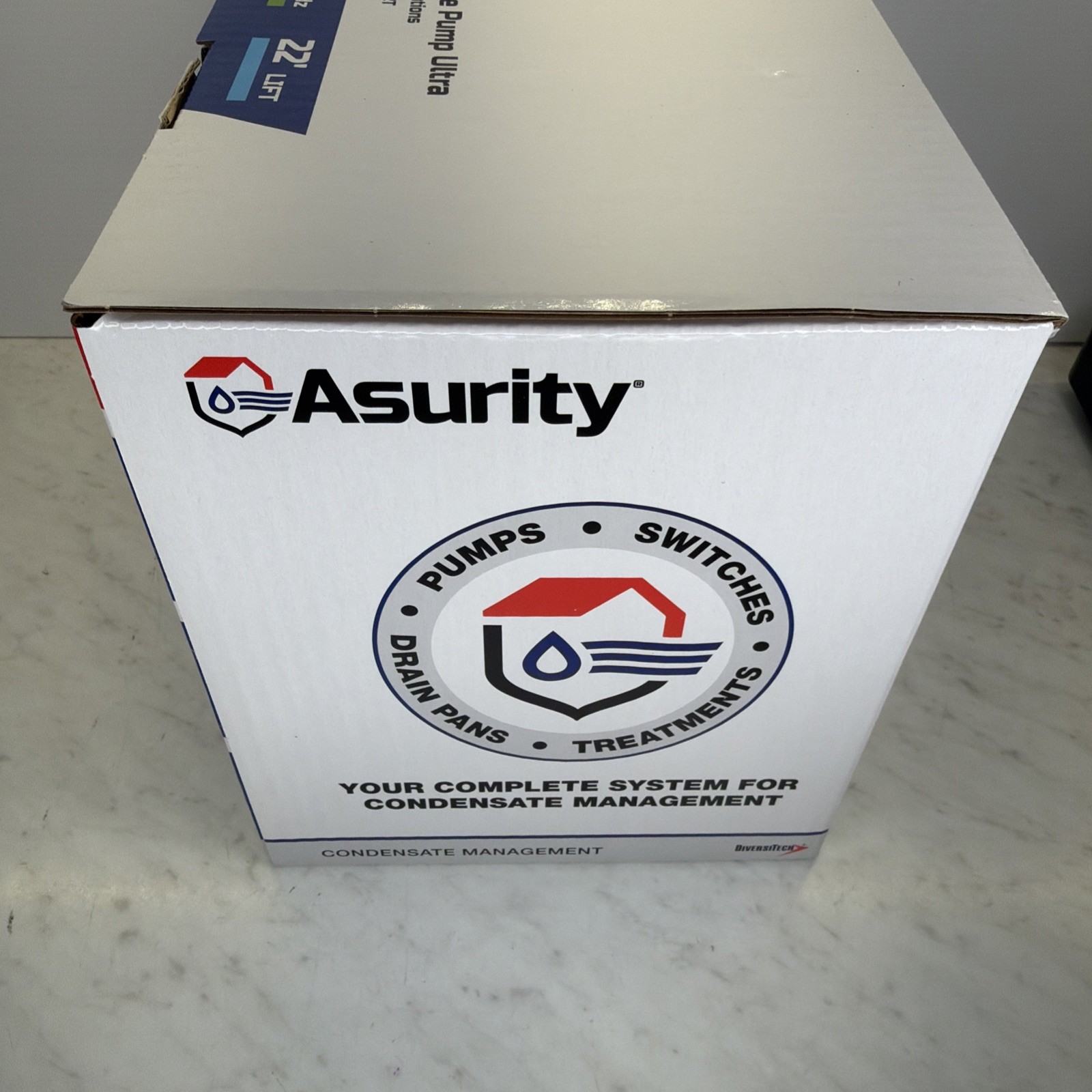 DIVERSITECH / ASURITY Condensate Pump Ultra ULTRACP-22T-120 VAC Free Shipping
