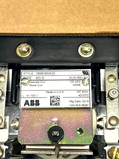GENERAL ELECTRIC 289B360A20 RELAY NEW OTHER