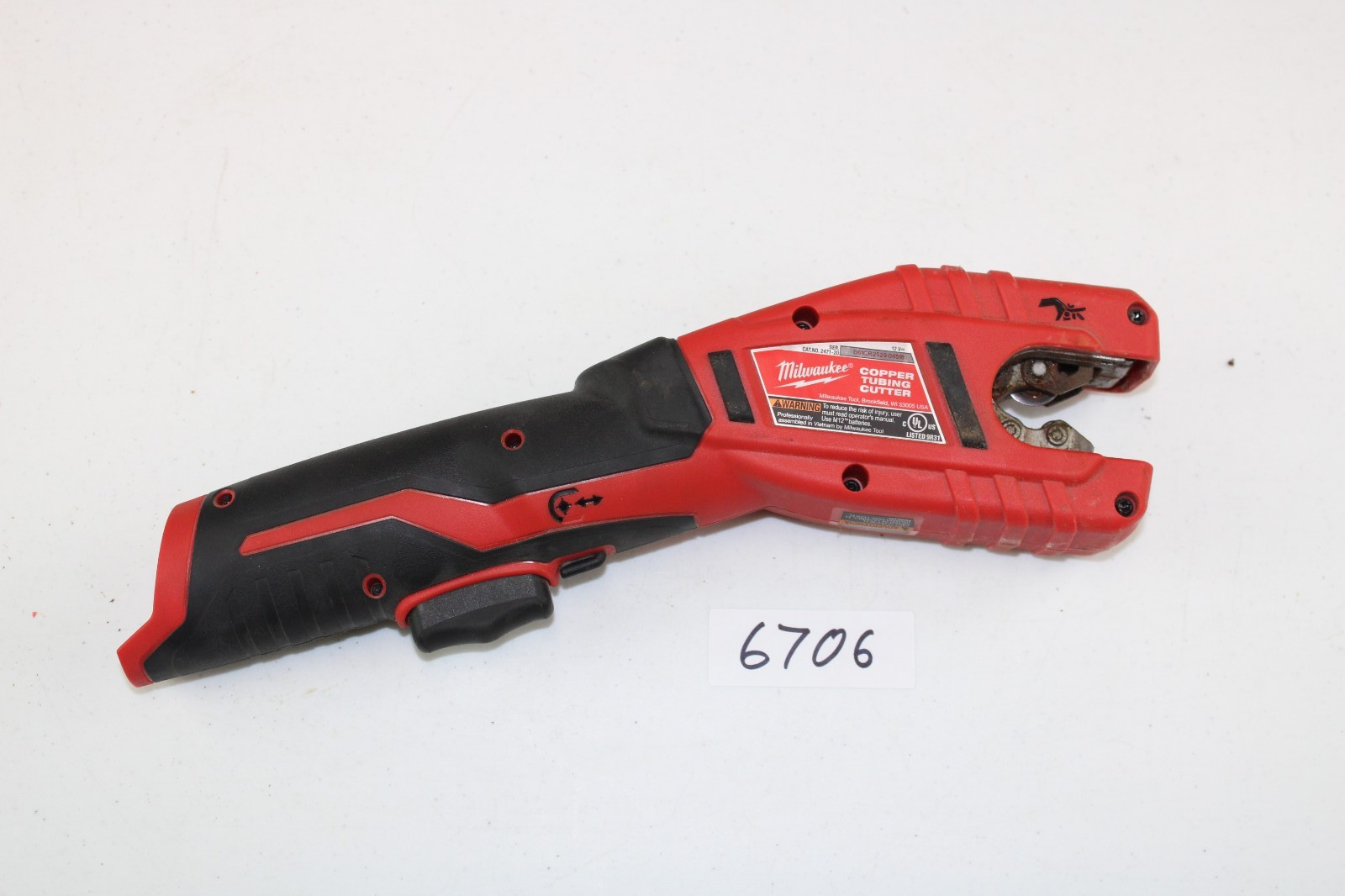 Milwaukee 2471-20 M12 Cordless Copper Tubing Cutter – Red-used-6706