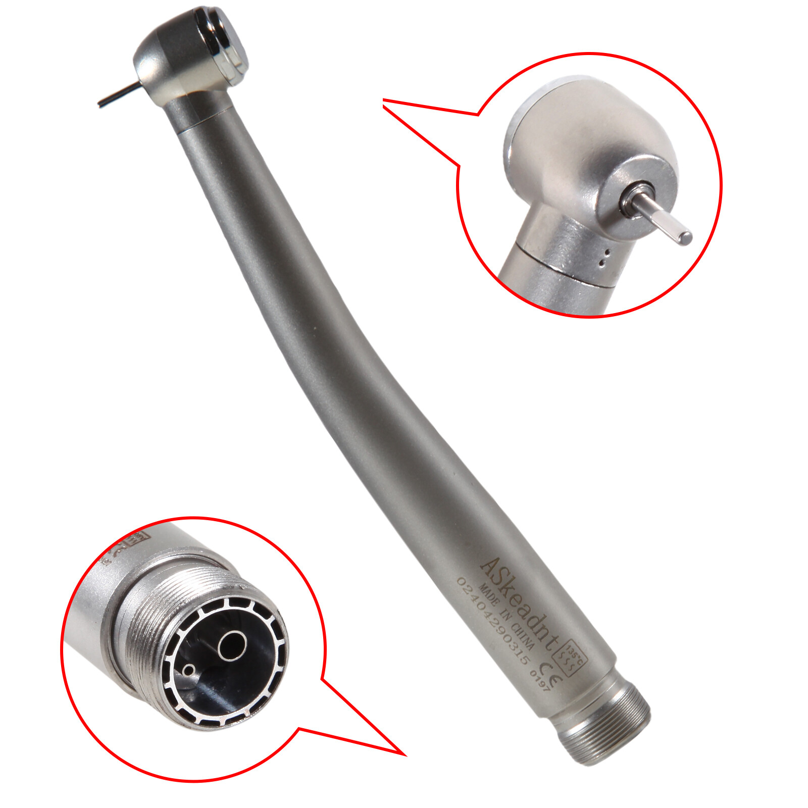 1-10PC Askeadnt NSK PANA MAX Style Dental High Speed Handpiece Push Button 2Hole