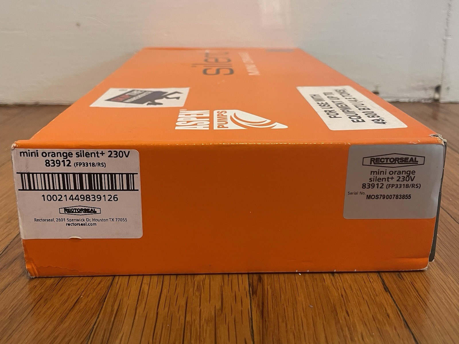 Aspen Pumps Silent+ Mini Orange Condensate Pump Kit, Variable Speed, 230V