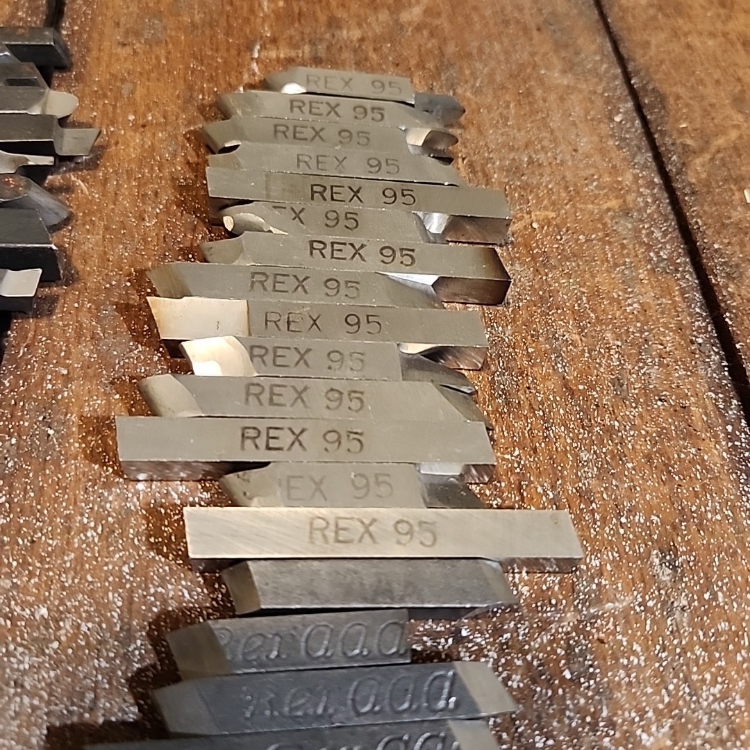 High Speed Steel Cutter Bits/ Bars 53 Pieces most 1″ ,2 1/2″ Some 1/2″ REX 95.