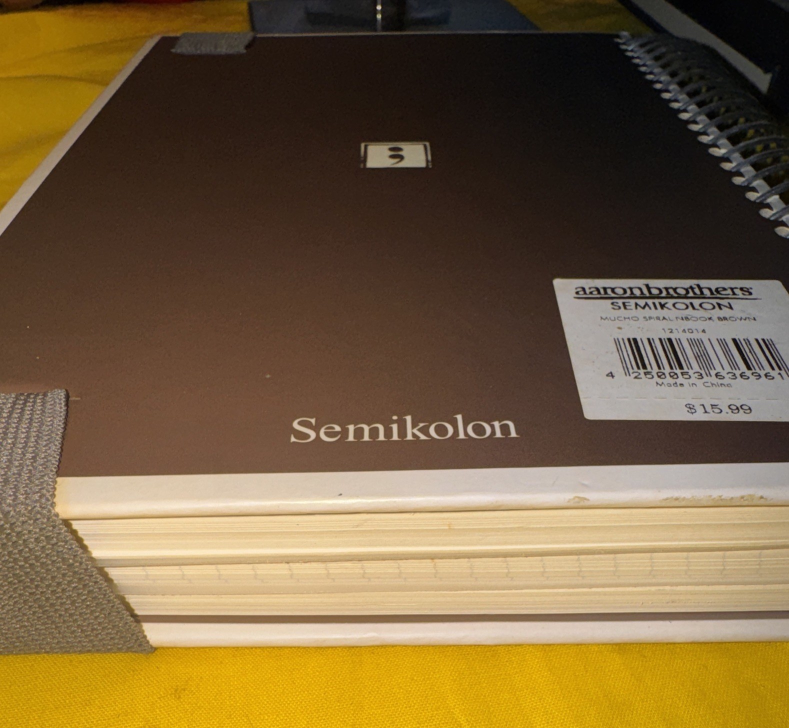 Aaron Brothers Semikolon Notebook