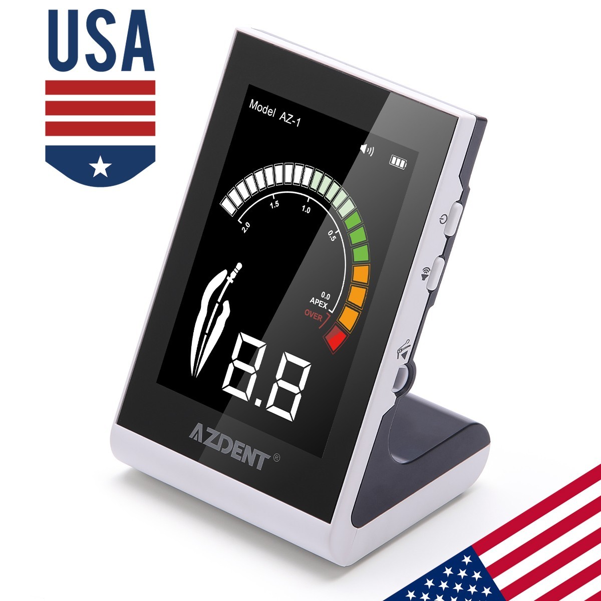 AZDENT Dental Cordless LED 16:1 Endo Motor /Apex Locator /10Pack Rotary Files
