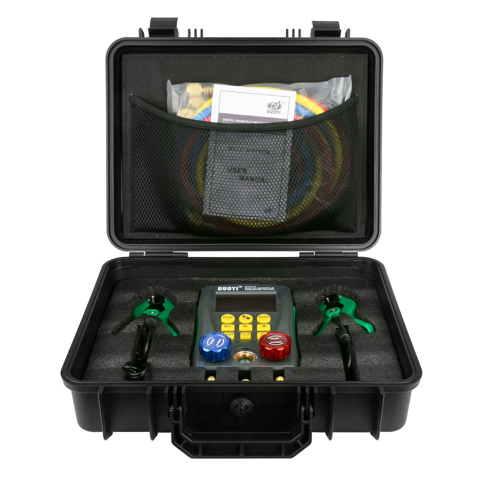 Professional Refrigeration Manifold Gauge Kit – Digital HVAC System Tester