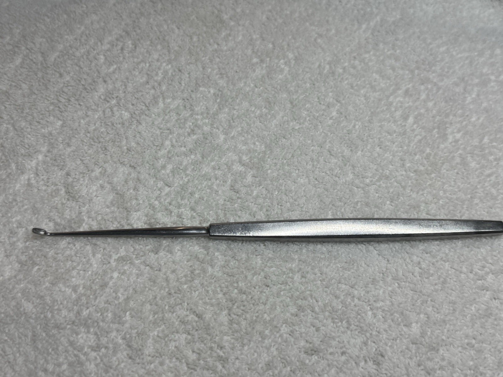 STORZ N4377 Silver Osteotome 7» Curved Left 5.0mm W Single Guarded Cutting Edge
