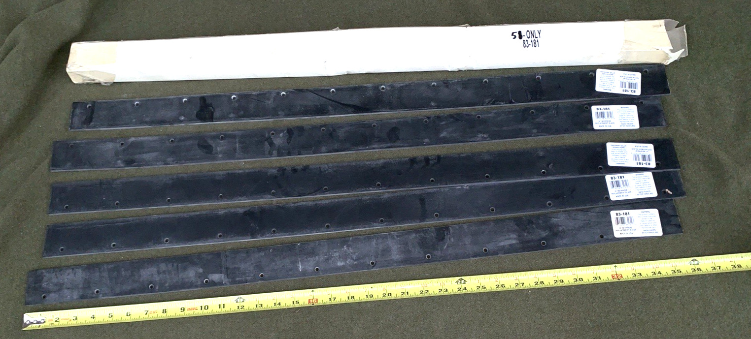 (5) EACH 36″ replacement blade squeegee neoprene #83-181 unused for standard