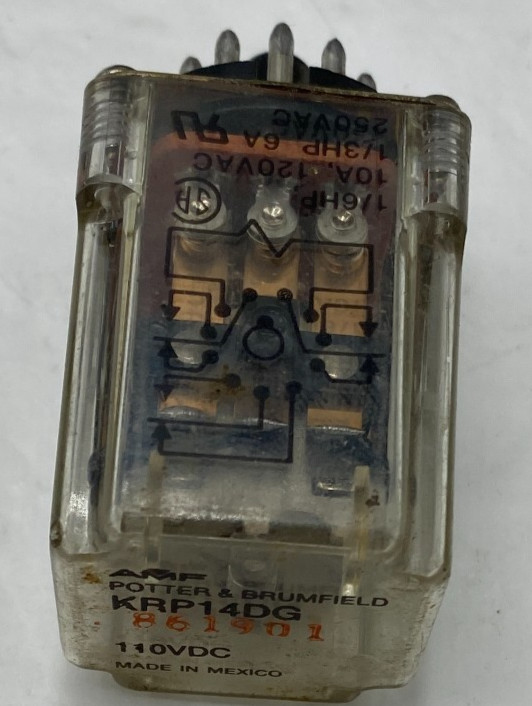 POTTER & BRUMFIELD KRP-14DG General Purpose Relay 110V 10A