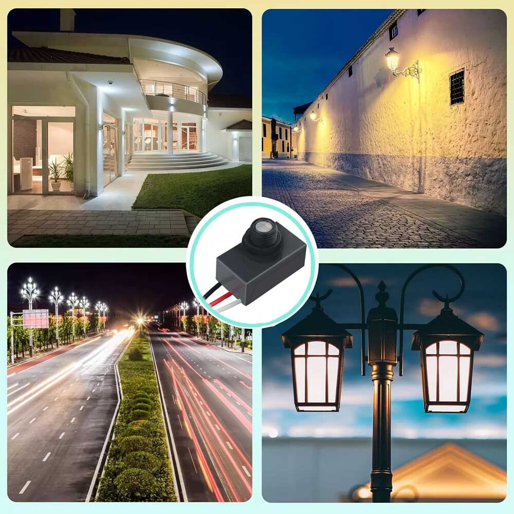 4pcs Dusk to Dawn Photocell Light Switch Auto ON Off Light Sensor Control Switch