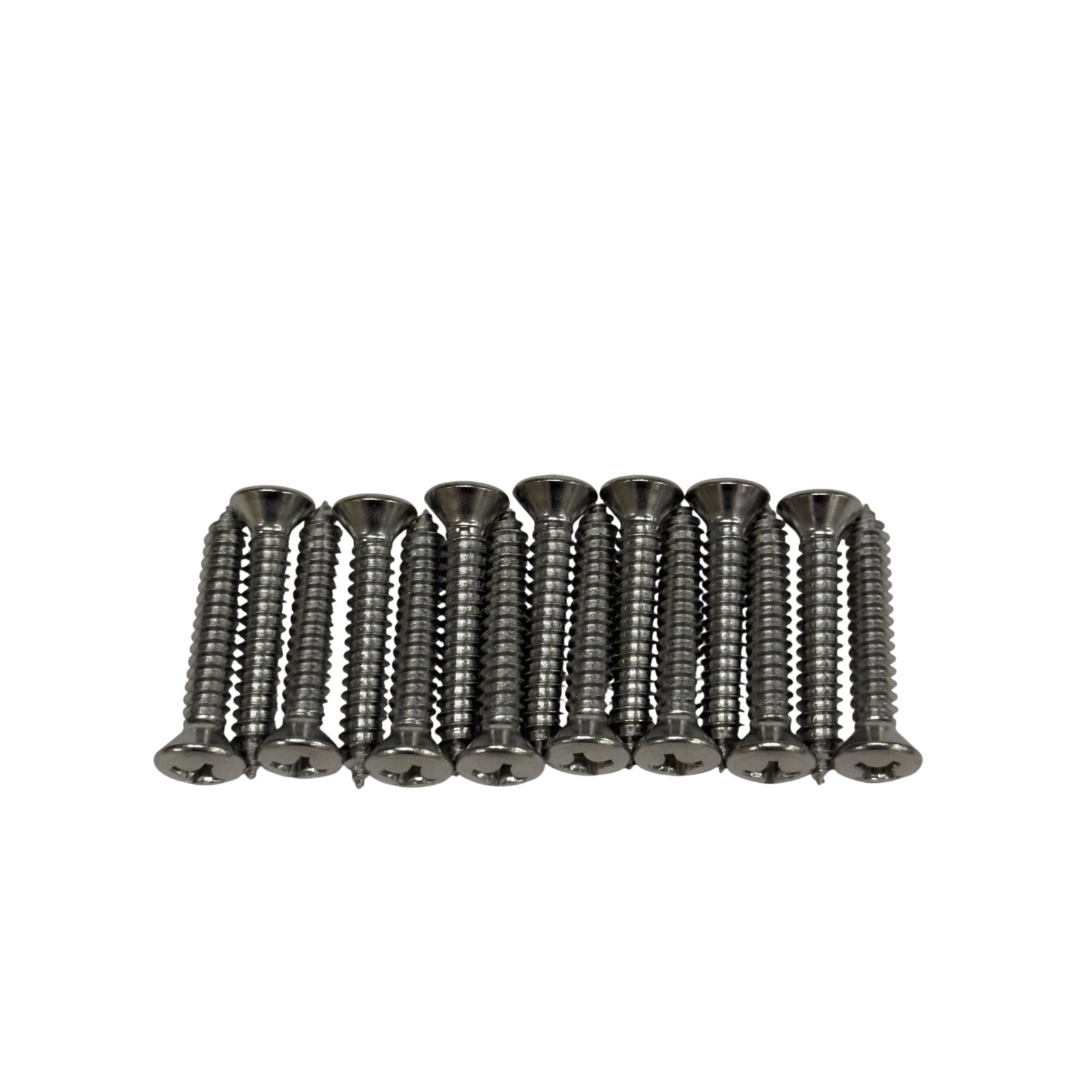 Sheet Metal Screws 1/4 in x 1-1/2 in Stainless Oval Head Phillips Drive 15 Pack