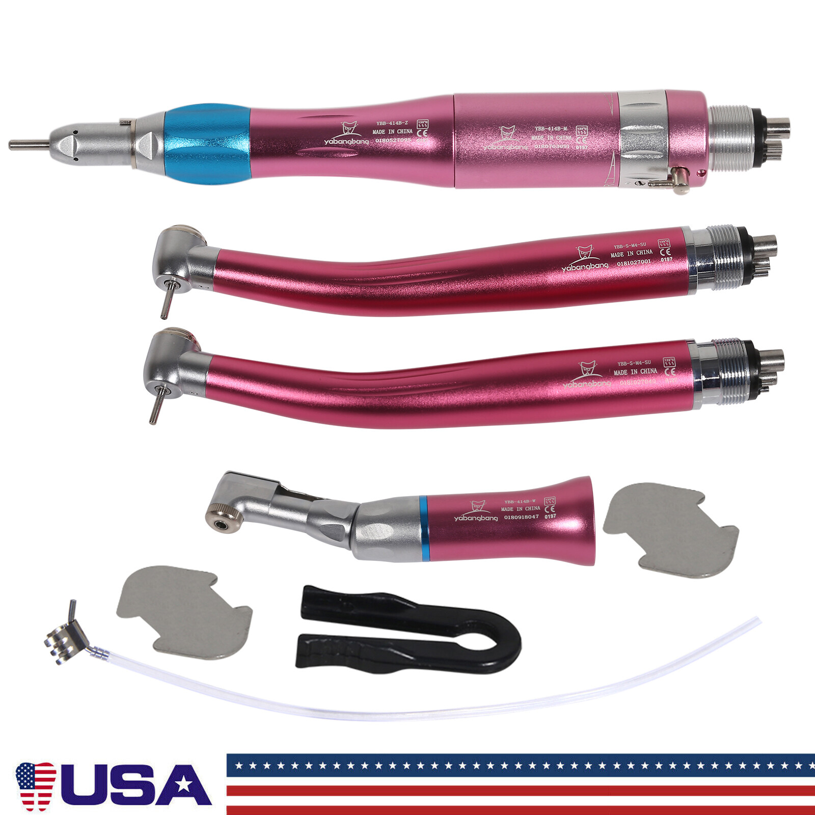 Dental Air Turbine Kit PANA-MAX High Speed Handpiece / EX-203C Low Speed Set 4H