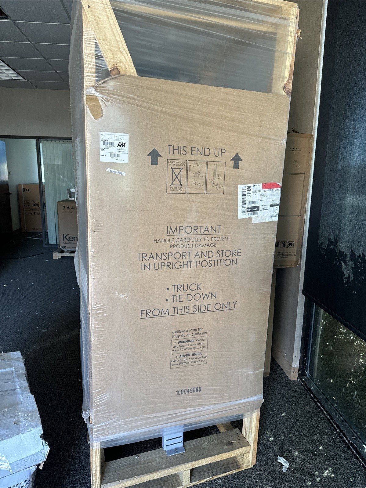 Year 2024 100 Gallon BTR-197 119 AO Smith 199BTU Commercial Propane Water-Heater