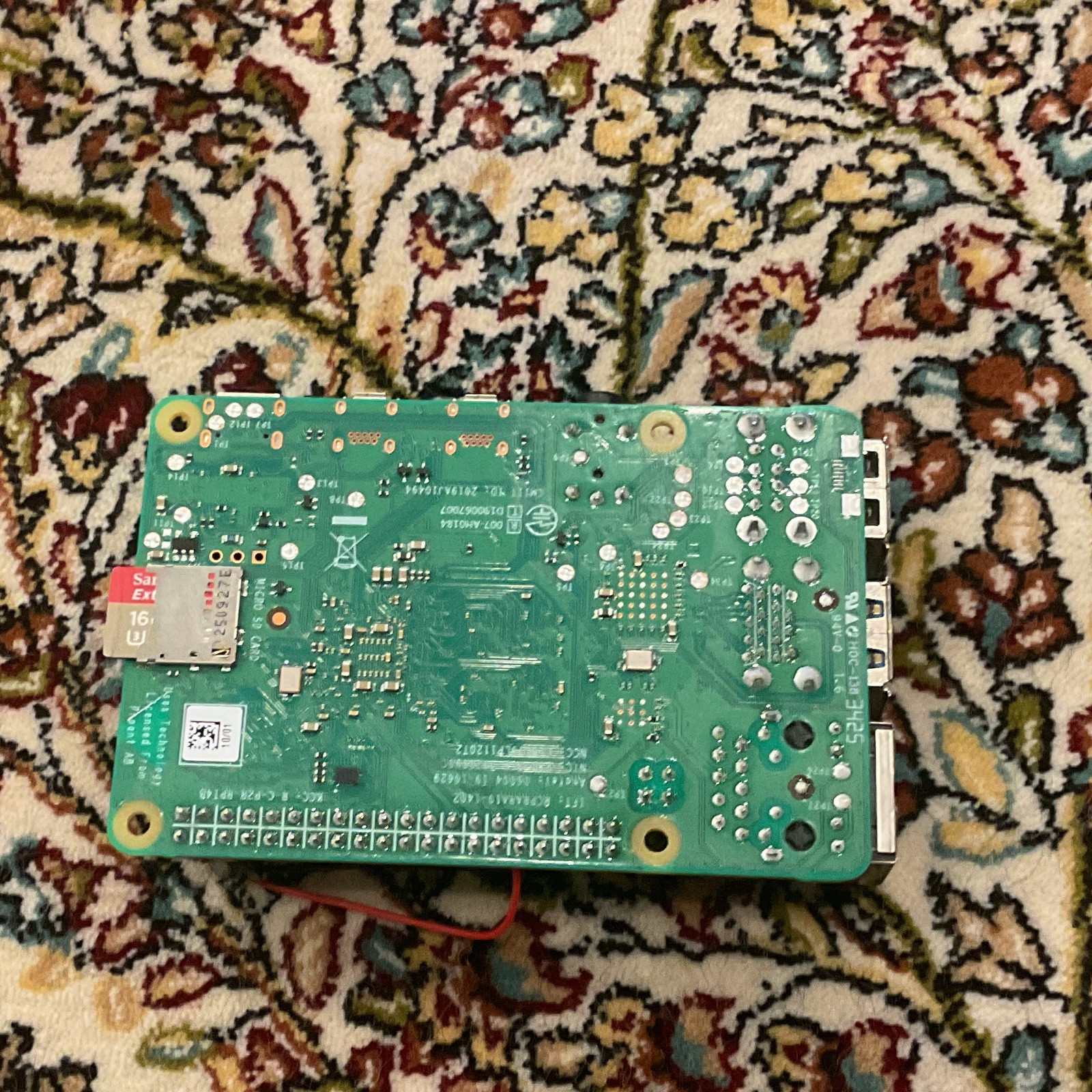 Raspberry Pi 1GB RAM Single Board Computer w/ Heatsink Fan, 16GB SanDisk microSD
