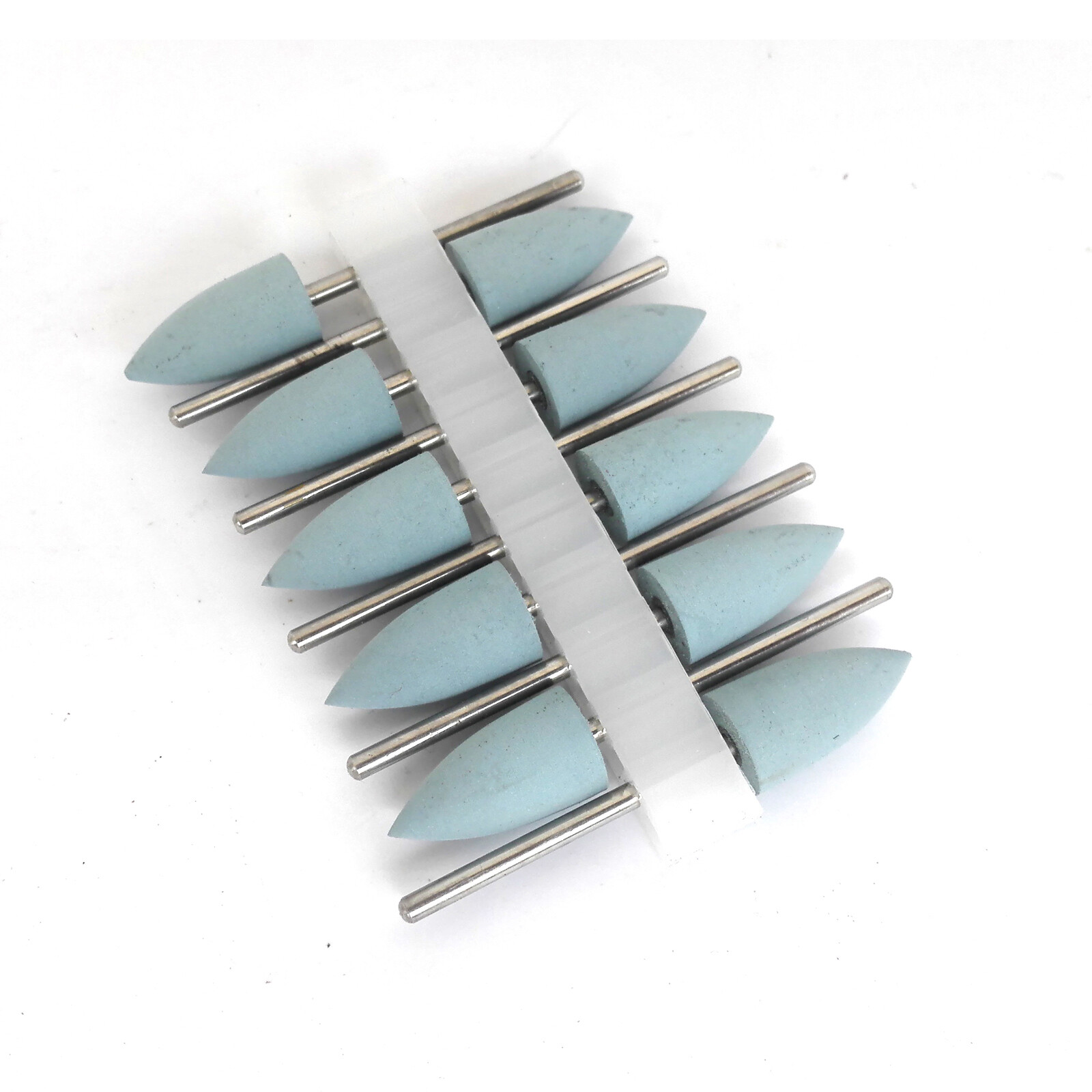 10pcs 2.35mm Dental Silicone Polishers Resin Base Acrylic Diamond Polishing Burs