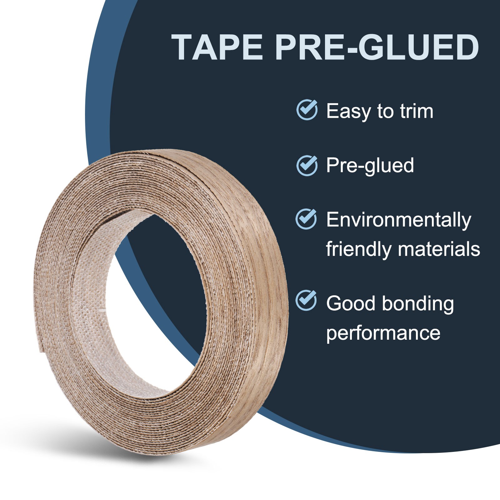 Walnut Edge Banding 3/4 Inch x 25feet Wood Veneer Tape Pre-glued Tape