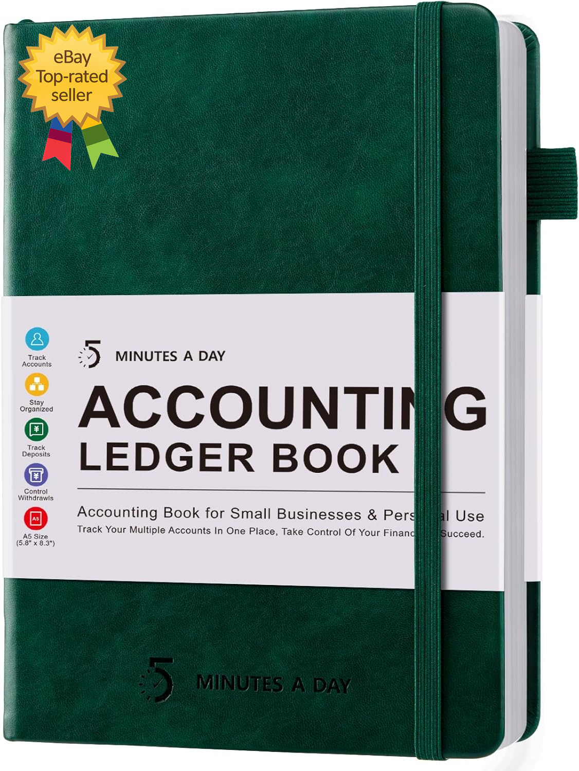 Accounting Ledger Book Business Expense Tracker Notebook Personal Finance Check