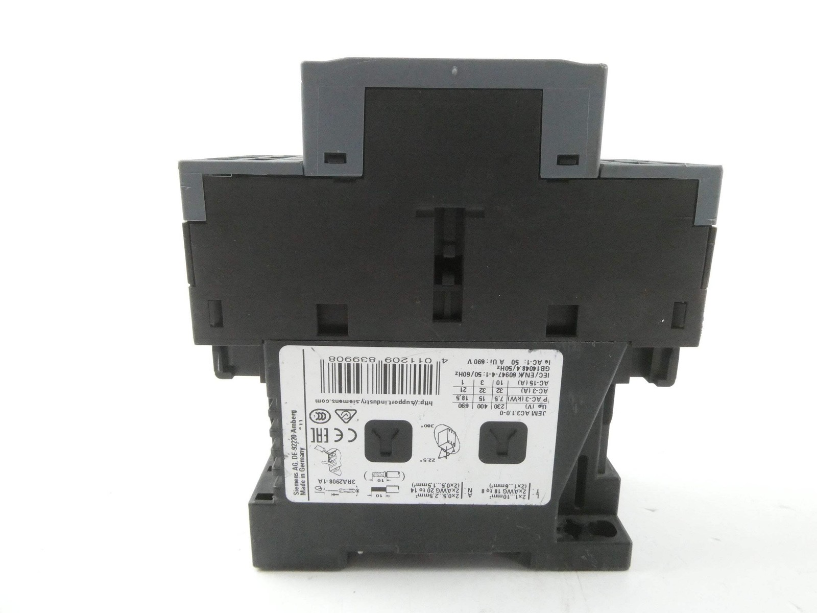 SIEMENS 3RT2027-2FB40 SIRIUS (24VDC) POWER CONTACTOR *E03*