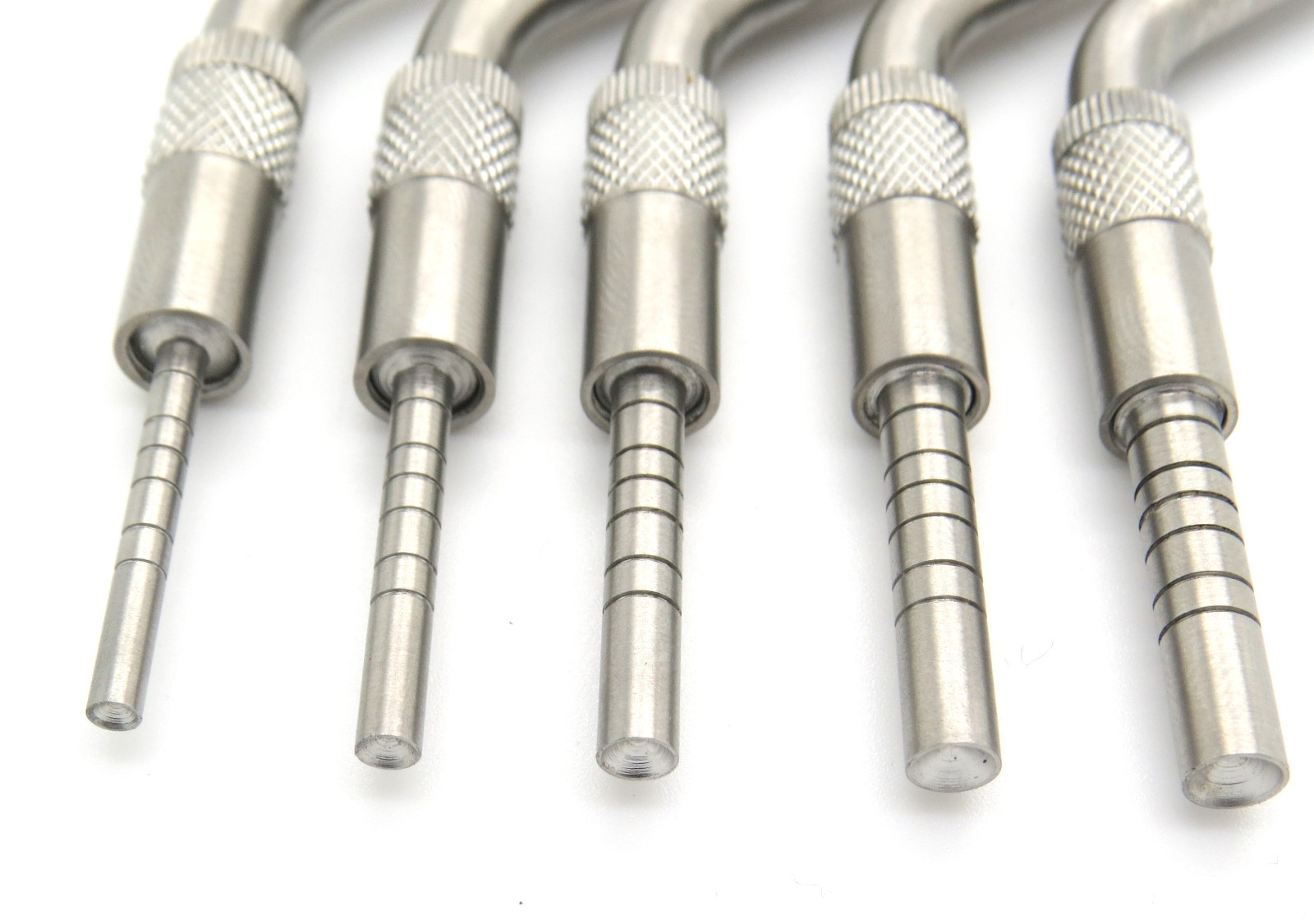 Dental Osteotomes Straight and Curved Tip Mead Mallet Spreading Tools Set