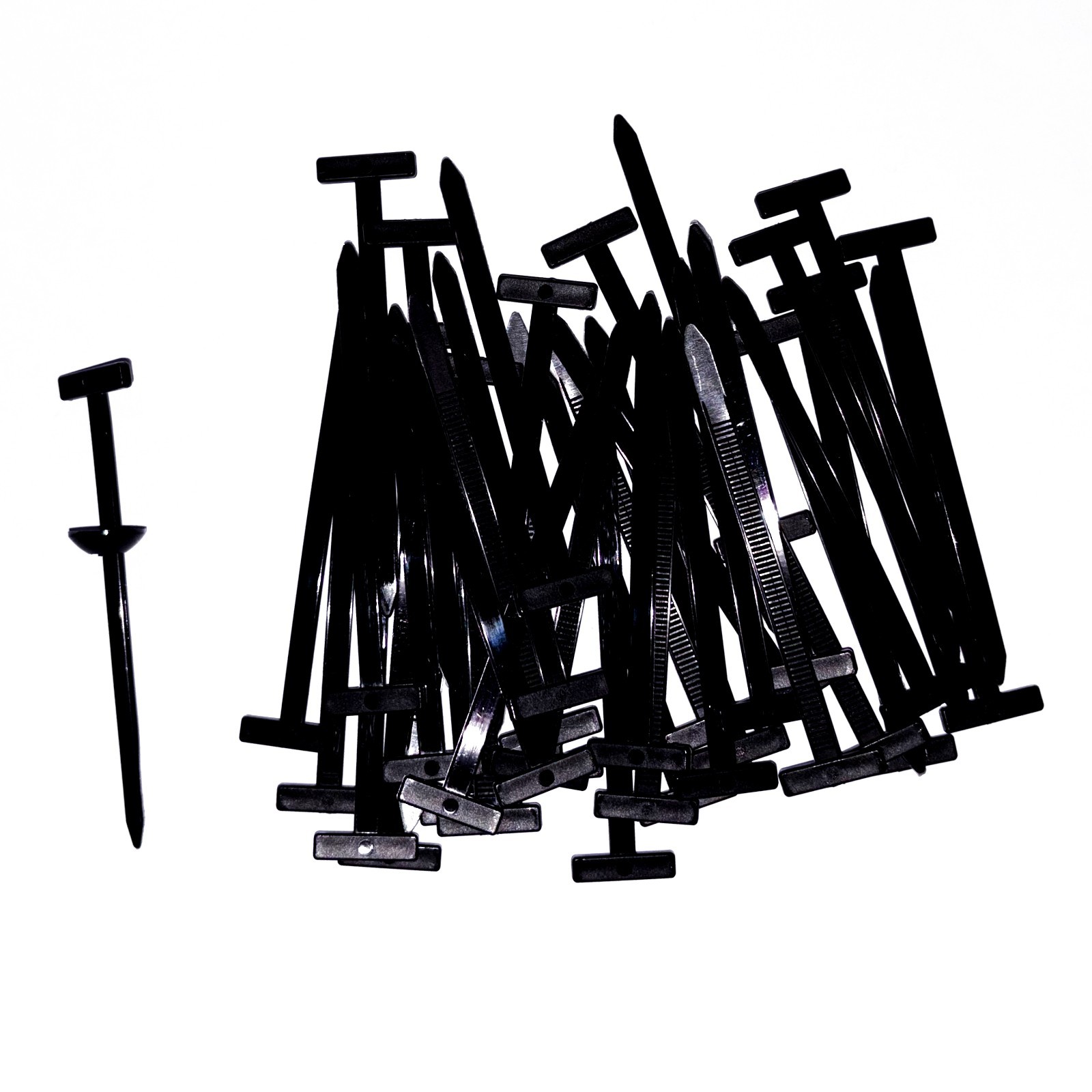 50PCS Nylon Universal Cable Heavy Duty Tie Buckle Self Locking Zip Ties Holder