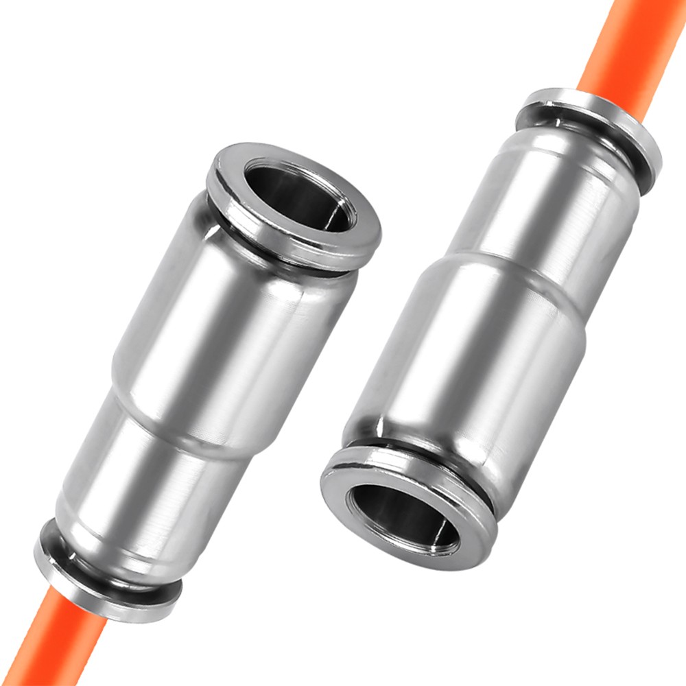 A2 Stainless Steel Pneumatic Push in Connectors Air Water Pipe All Type Fittings