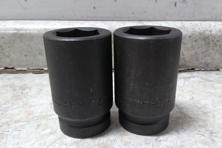 Proto J76121 20 Pc 3/4 to 2 In Size 1 In Drive Size SAE Impact Socket Set