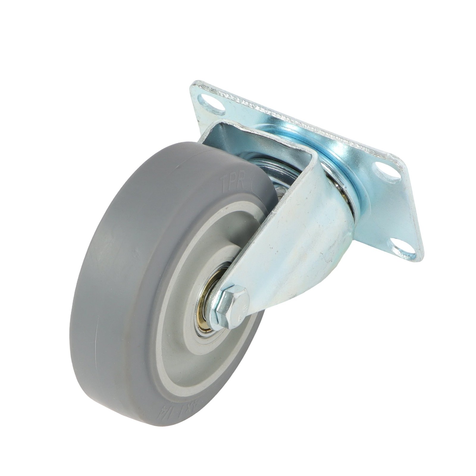 4 Pcs 4 Inch Heavy Duty Swivel Caster Wheels 1200Lbs Two Straight, Two Inclined