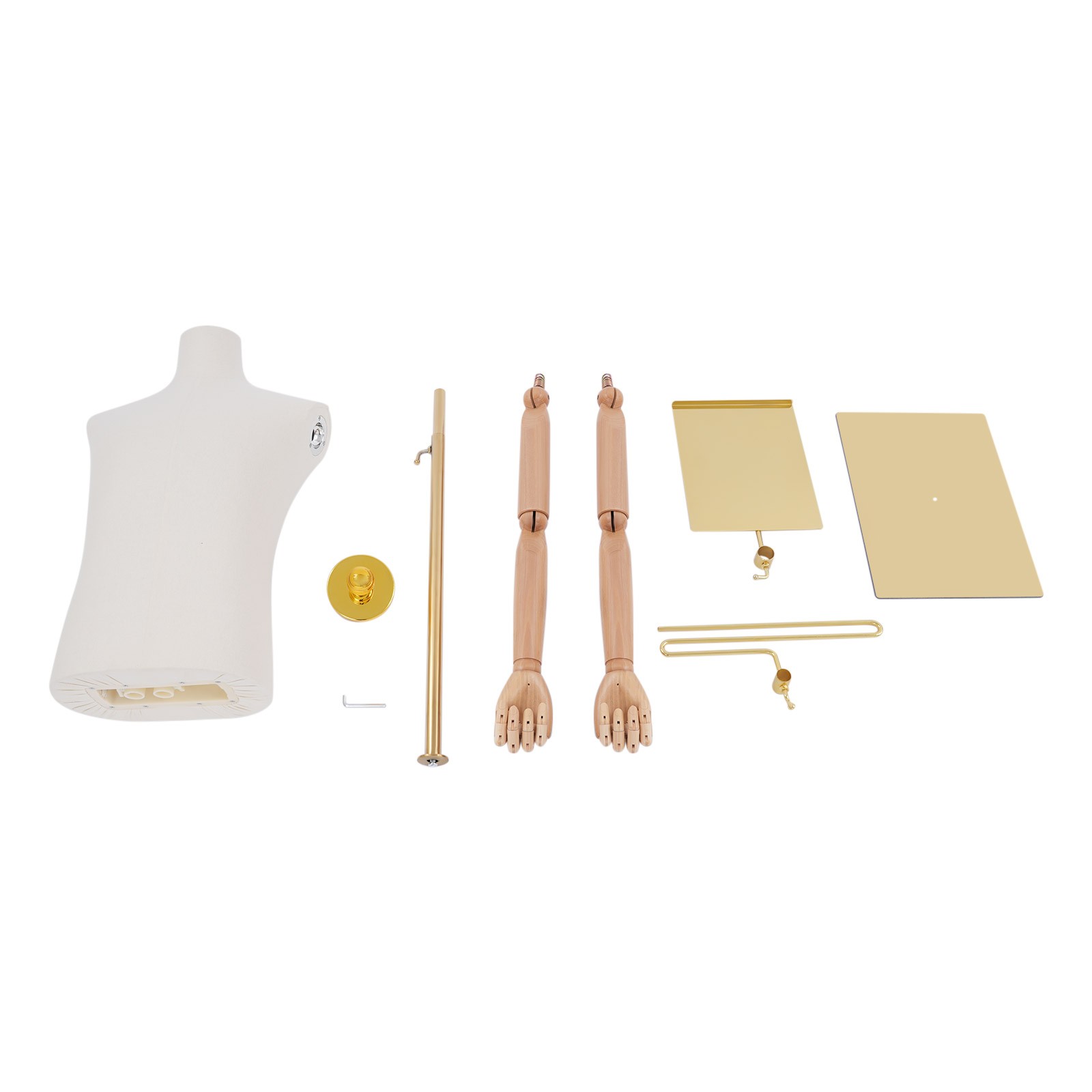 Adjustable Male Mannequin 150-180cm with Pants & Shoe Rack, 66 lbs Capacity