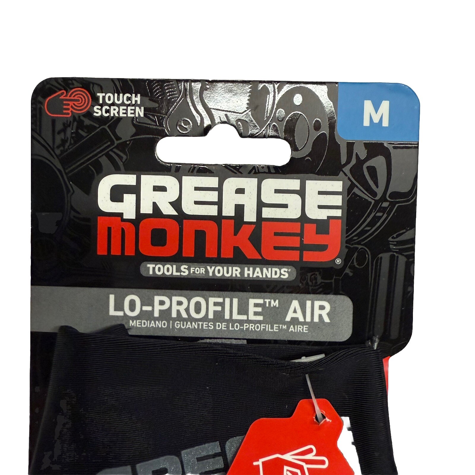 Grease Monkey Lo-profile Air Work Mechanics Gloves 2 Pairs Size M, Touch Screen