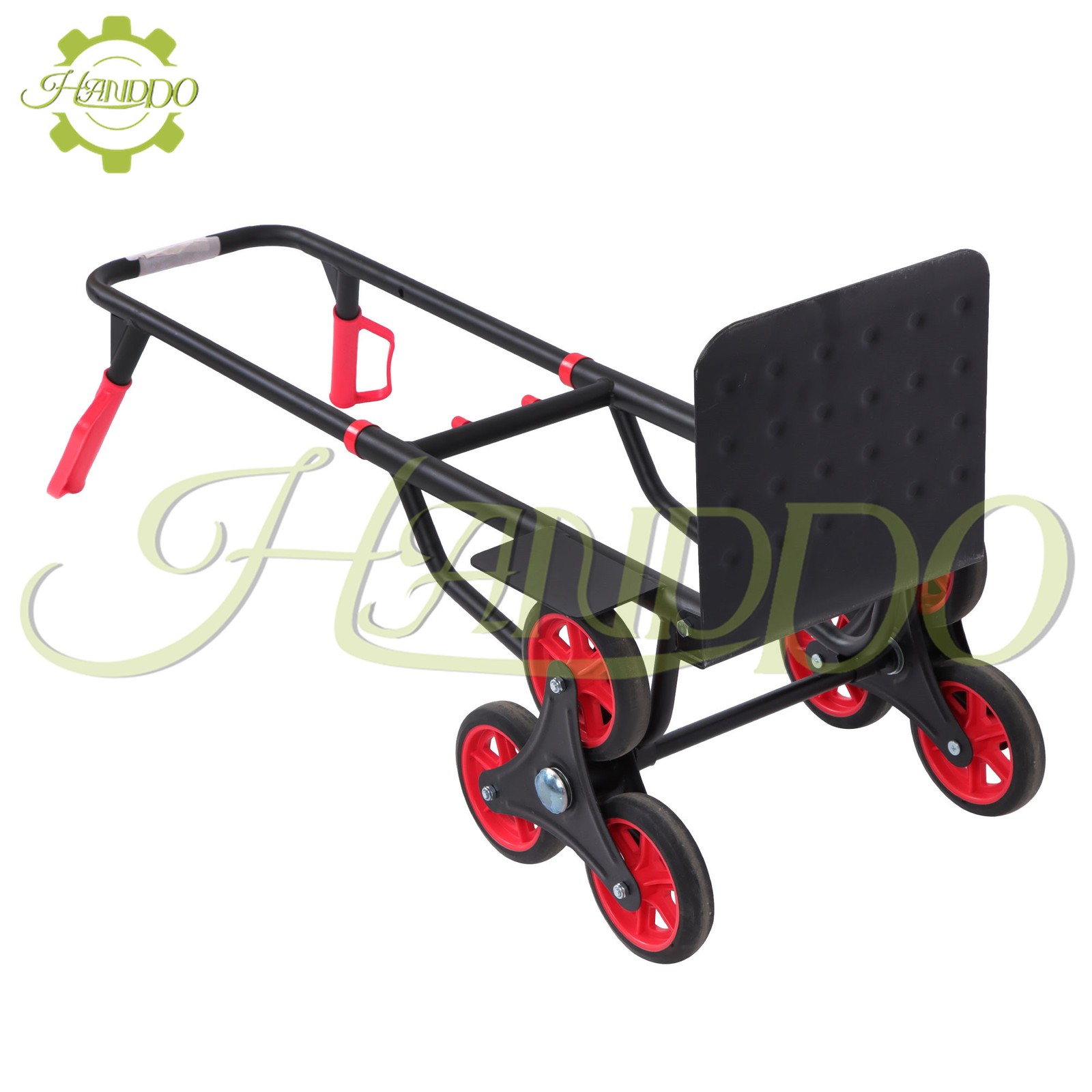 Stair Climbing Hand Truck 440lb, Heavy Duty Dolly Cart for Stairs &6″ TPR Wheels