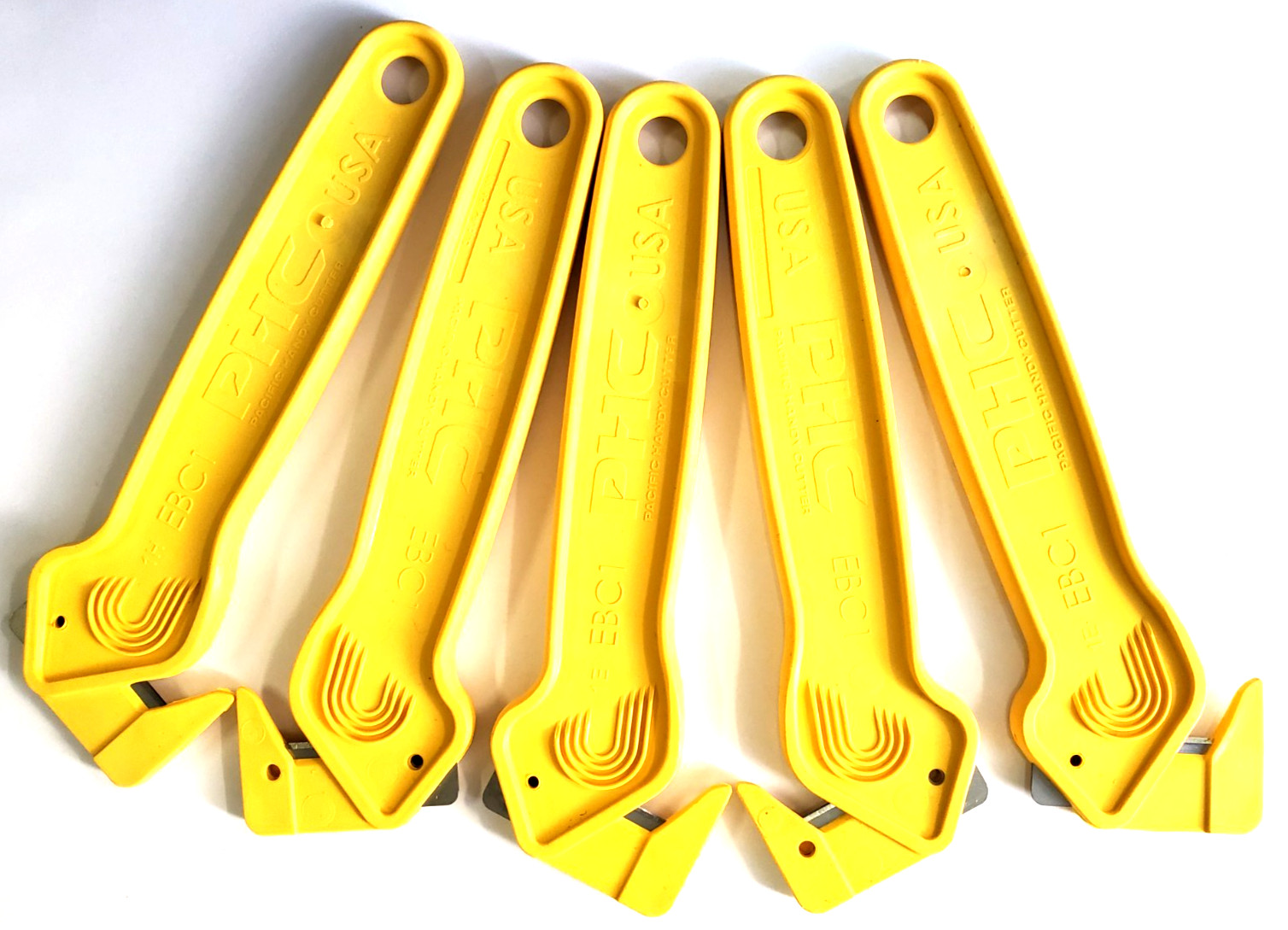 5 Pacific Handy Cutter PHC – EBC1 Concealed Safety Cutter Yellow 5 Pieces