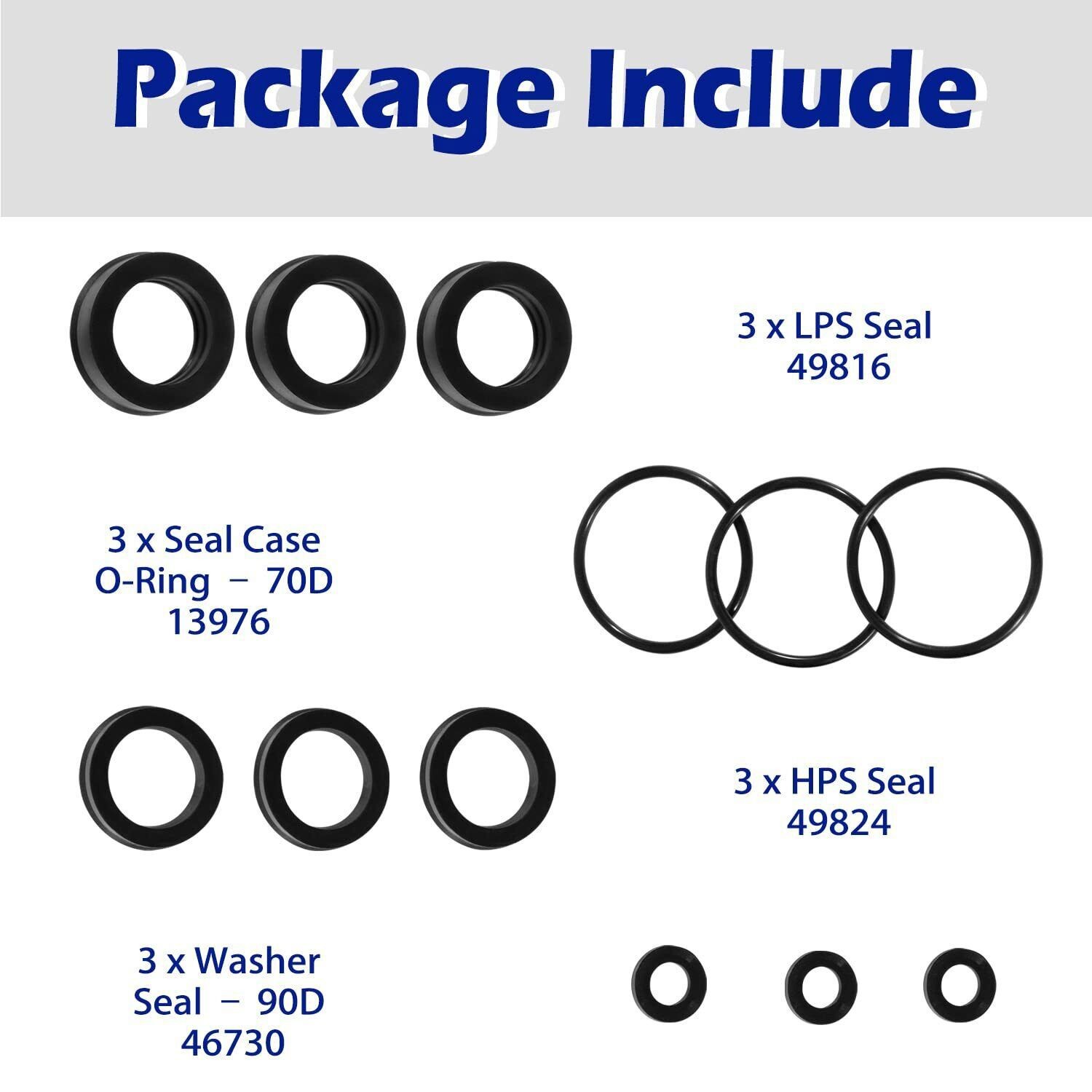76975 Seal Kit 12Pcs For Cat Pump 4DNX Pumps 4DNX25GSI 4DNX27GSI CAT Seal Kit