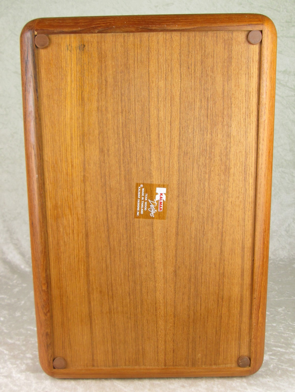 Kalmar Teak Double Letter Desk Tray Danish Modern 10-3/4 inch Wide x 16-1/4 Deep