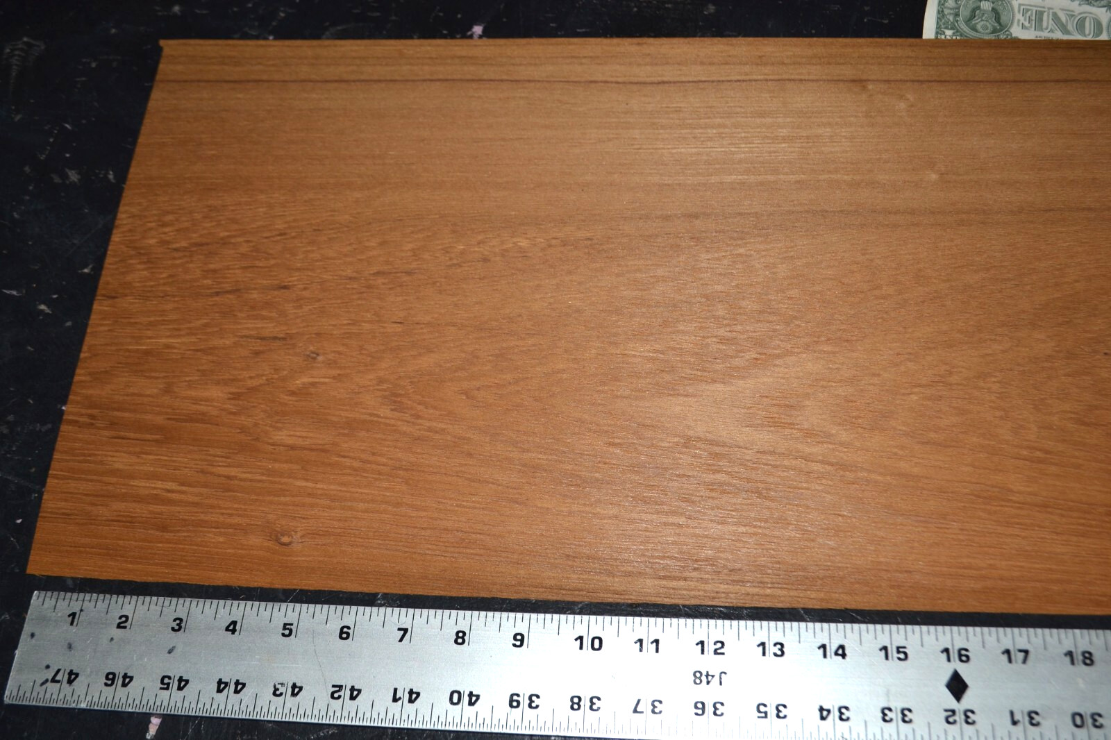 Teak Raw Wood Veneer Sheet 12.5 x 39 inches 1/42nd Blemished M35137-10