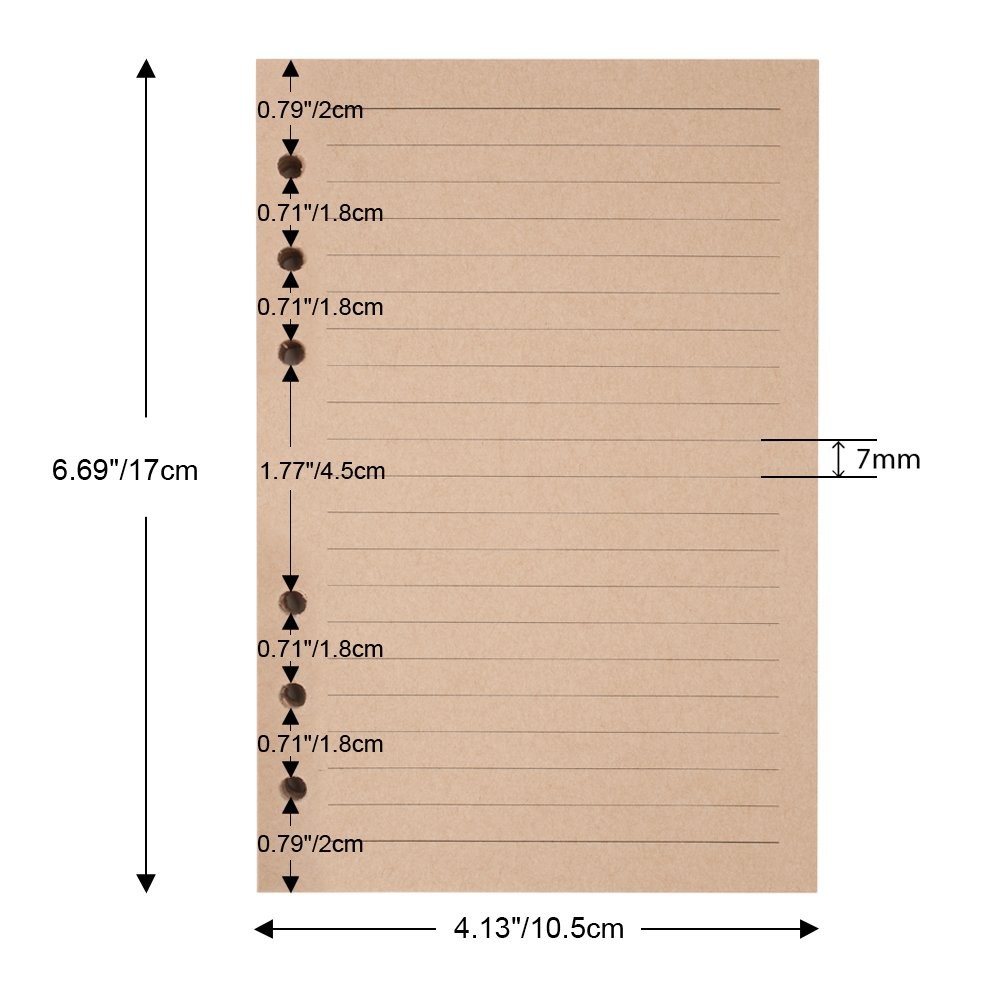 Refills Lined Paper, Refillable A6 Paper for 5×7 Journal Notebook Inserts 200…
