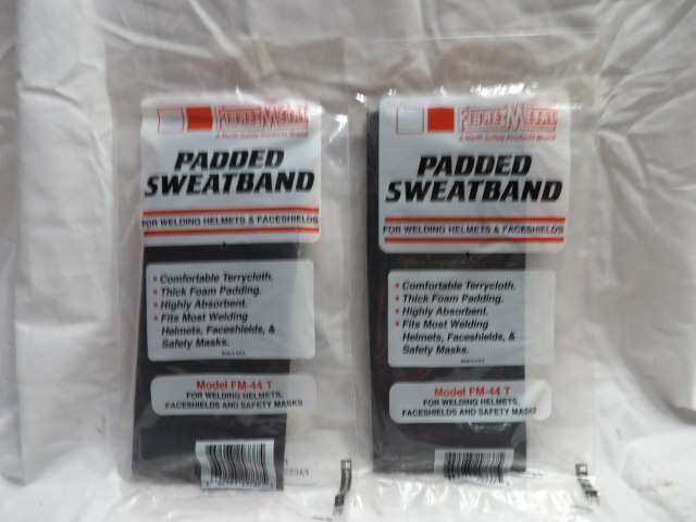 Fibre-Metal Padded Sweatbands Terrycloth For Hard Hats FM-44 T (Qty of 2)