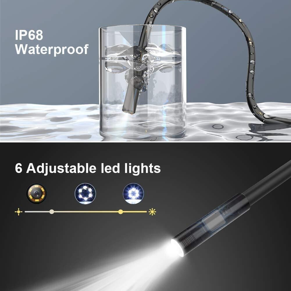 Industrial Endoscope Borescope Camera for Pipe Sewer Drain Plumbing Inspect 50FT