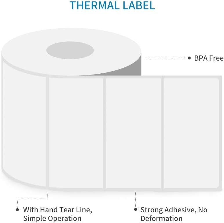 Self-Adhesive 4″x2″ Shipping Labels – 750 Count, BPA-Free for Quality Assurance