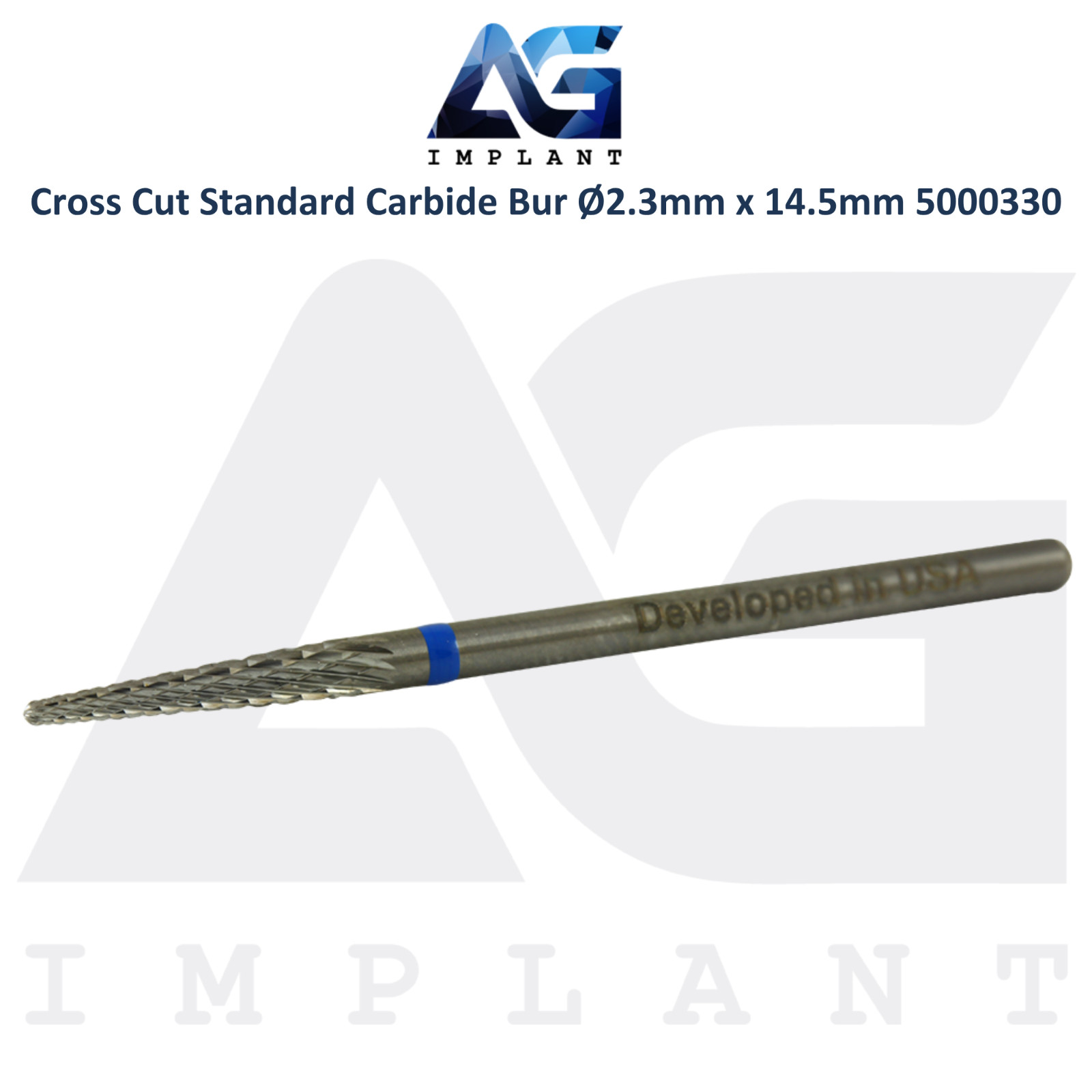 Dental Wilson Cross Cut Standard Bur Ø2.3×14.5mm Tungsten Carbide 5000330