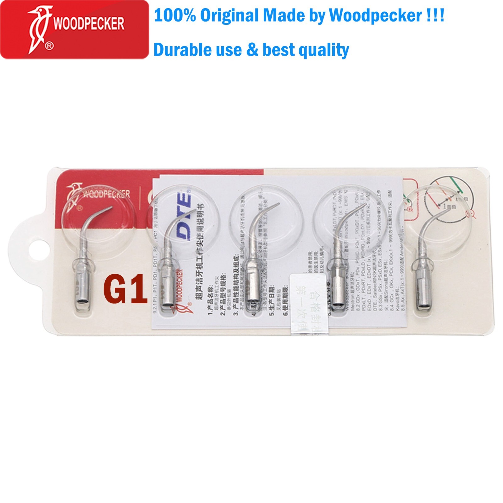 US Woodpecker Dental Built-in Ultrasonic Scaler UDS-N3 LED Handpiece Fit EMS UDS