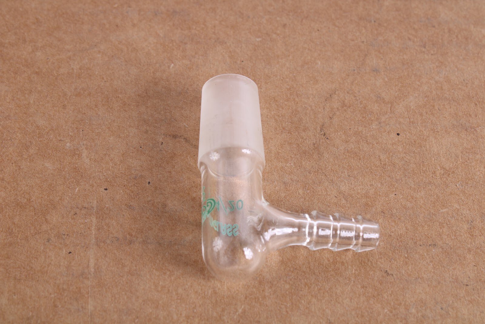 Chemglass Adapter, Inlet, 14/20 Inner Joint, 90 Degree CG-1014-14