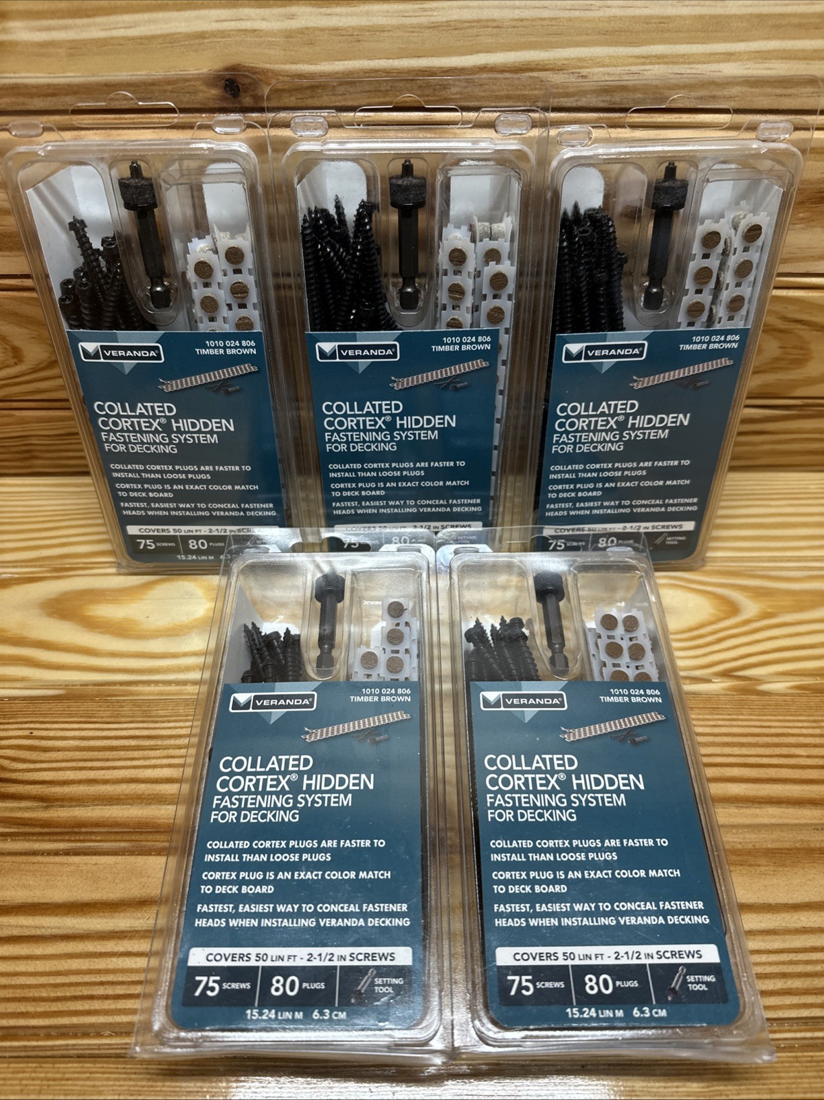 FASTENMASTER 2-1/2″ COLLATED CORTEX FASTENING SYSTEM VERANDA DECK TIMBER BROWN