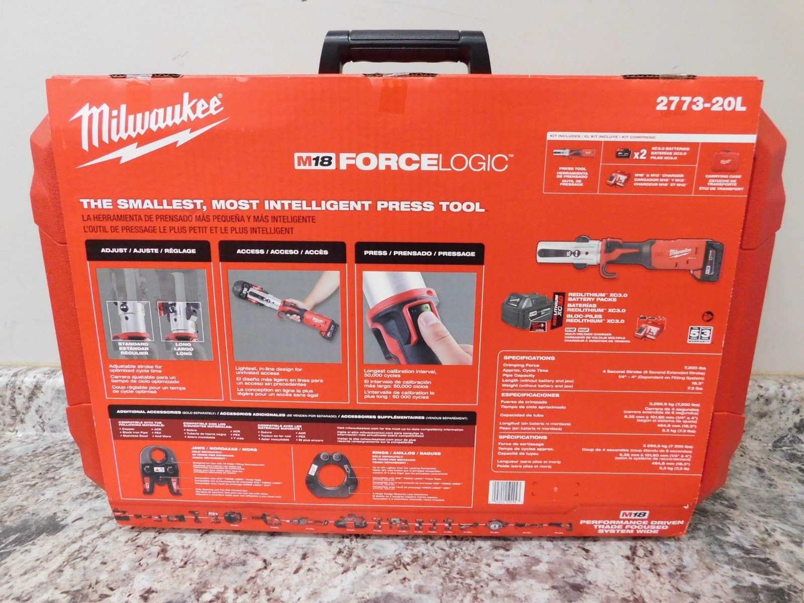 Milwaukee 2773-20L M18 FORCE LOGIC Long Throw Press Tool Kit (Sealed)