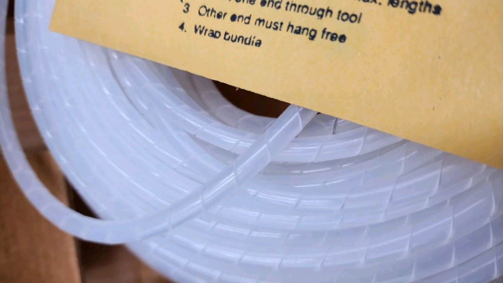 Panduit Spiral Wrap/Wrapping T25F-C 100’ft 30.5M Color: Natural Wire Accessories