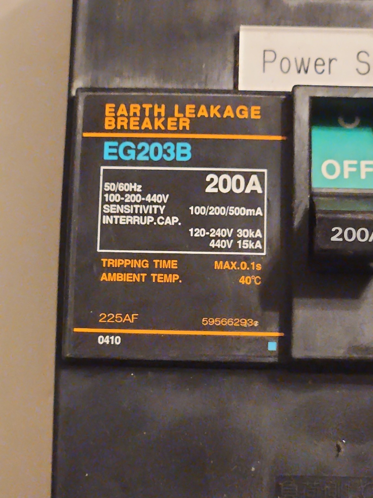 Fuji EG203B 3P 200A Circuit Breaker – Warranty & Free Shipping